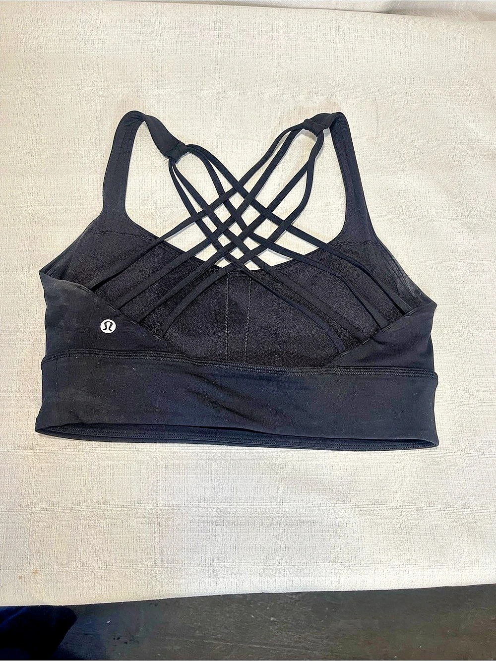 Lululemon Free to Be Wild Bra Long Line Black Sports Bra Size 10